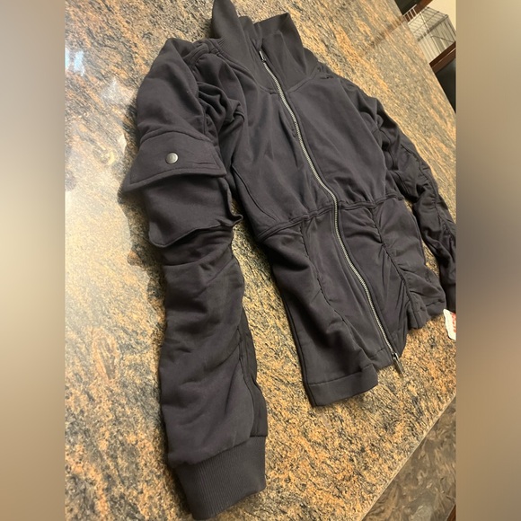 Free People Movement Dark Gray Zip up jacket Size Small new with tags! - Picture 15 of 15